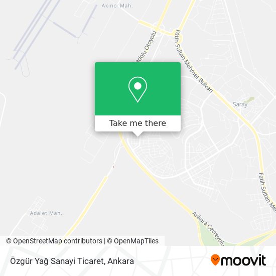 Özgür Yağ Sanayi Ticaret map