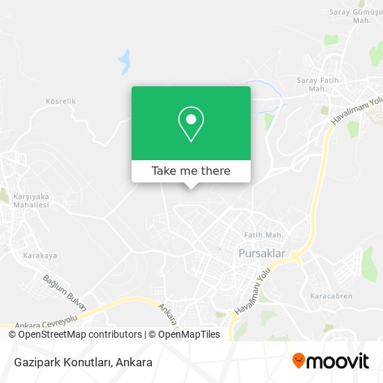 Gazipark Konutları map