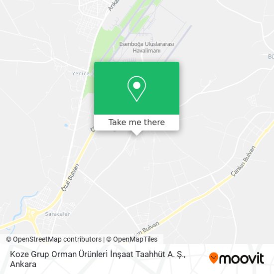 Koze Grup Orman Ürünleri̇ İnşaat Taahhüt A. Ş. map