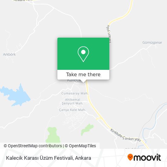 Kalecik Karası Üzüm Festivali map