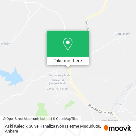 Aski Kalecik Su ve Kanalizasyon İşletme Müdürlüğü map
