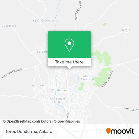 Toros Dondurma map