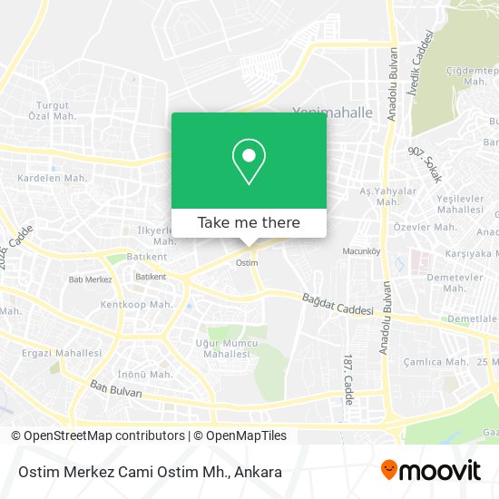 Ostim Merkez Cami Ostim Mh. map