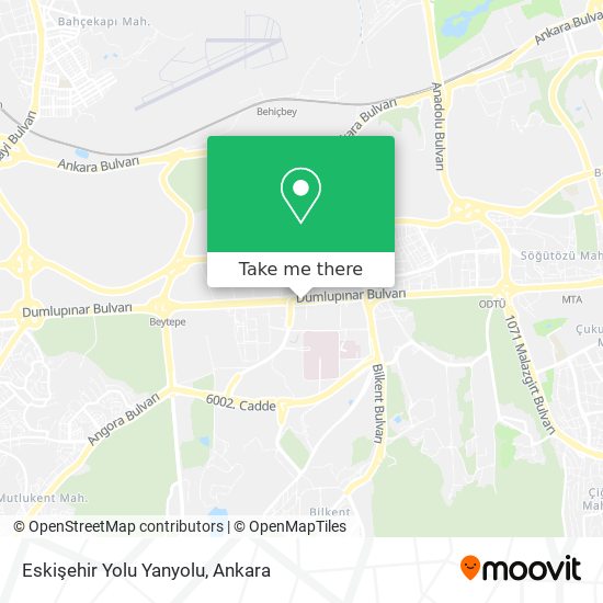 Eskişehir Yolu Yanyolu map