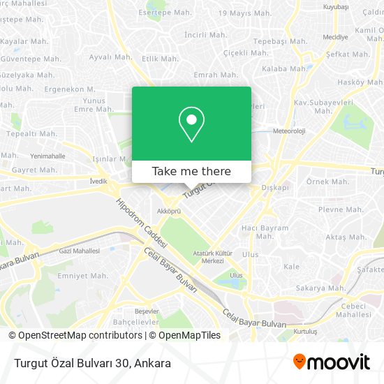Turgut Özal Bulvarı 30 map
