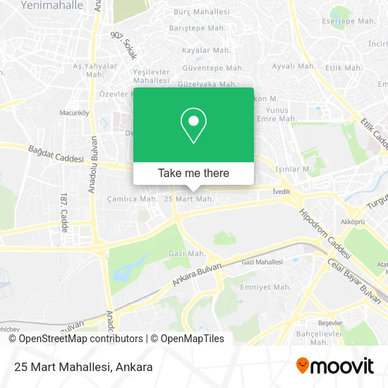 25 Mart Mahallesi map