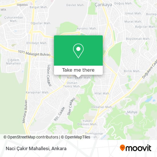 Naci Çakır Mahallesi map