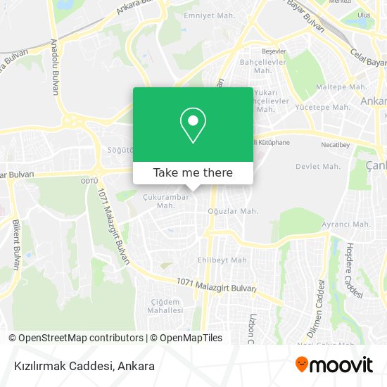 Kızılırmak Caddesi map