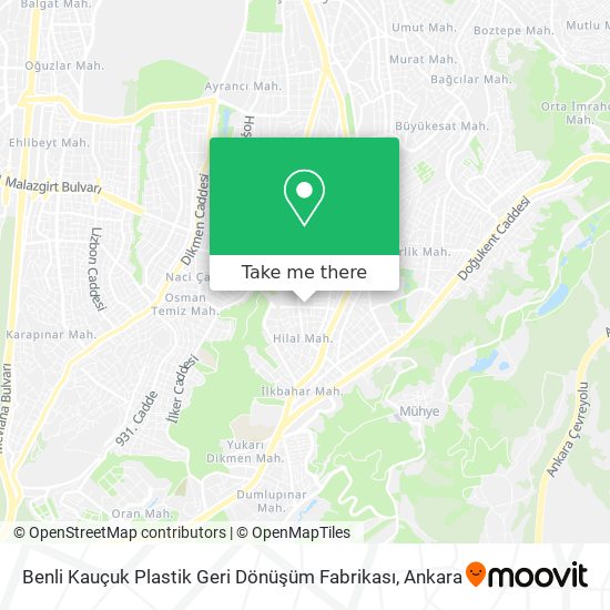 Benli Kauçuk Plastik Geri Dönüşüm Fabrikası map