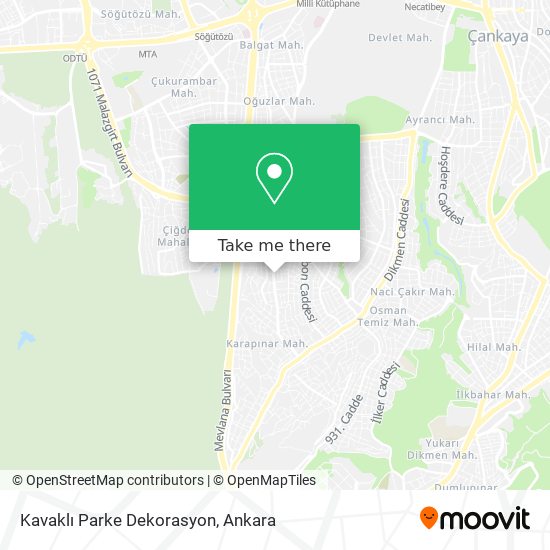 Kavaklı Parke Dekorasyon map
