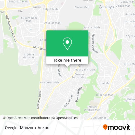 Öveçler Manzara map