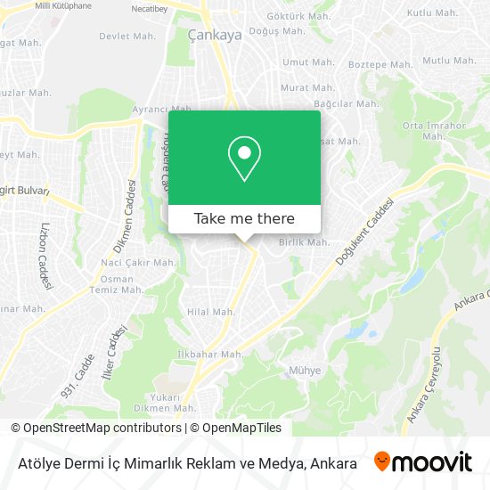 Atölye Dermi İç Mimarlık Reklam ve Medya map
