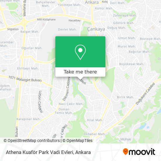 Athena Kuaför Park Vadi Evleri map