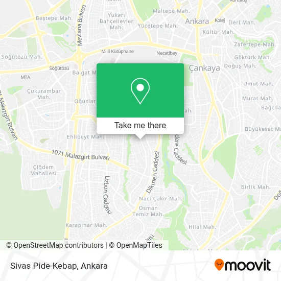 Sivas Pide-Kebap map