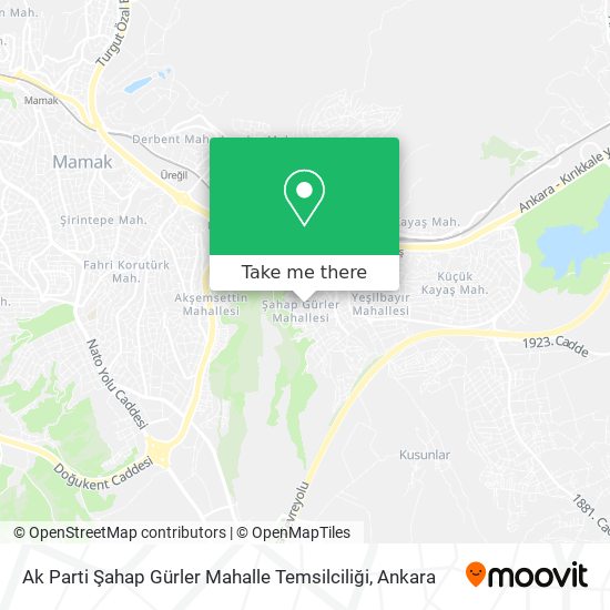 Ak Parti Şahap Gürler Mahalle Temsilciliği map