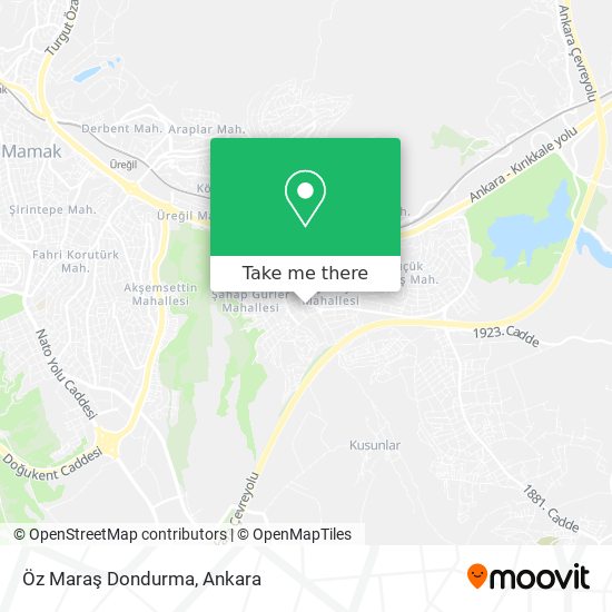 Öz Maraş Dondurma map