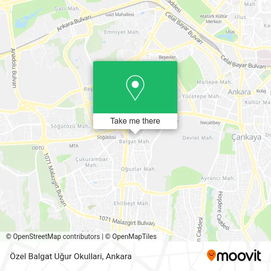 Özel Balgat Uğur Okullari map