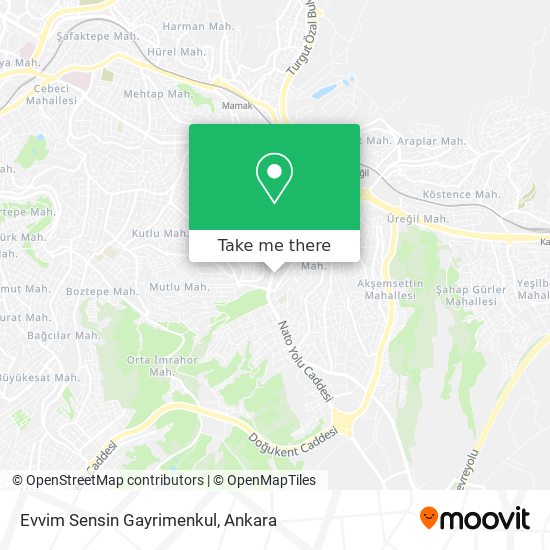 Evvim Sensin Gayrimenkul map