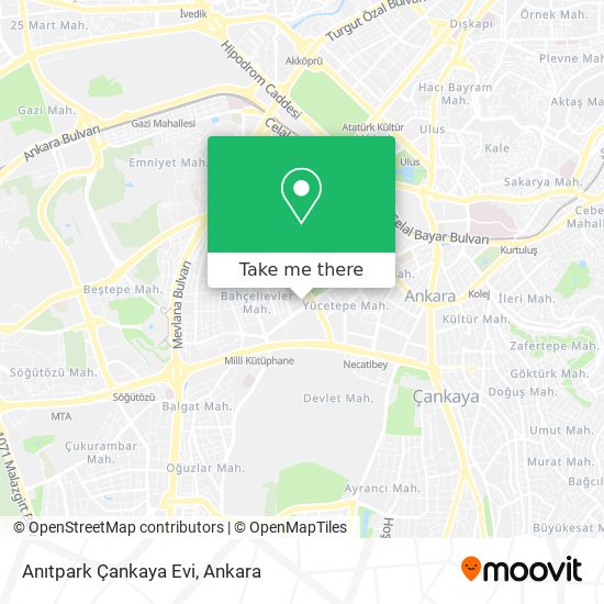 Anıtpark Çankaya Evi map