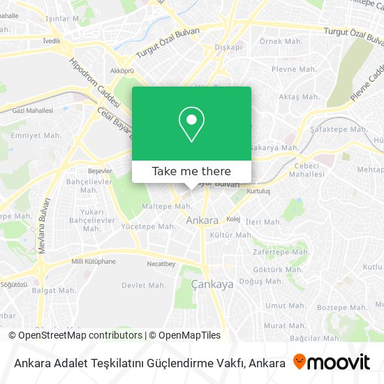 Ankara Adalet Teşkilatını Güçlendirme Vakfı map