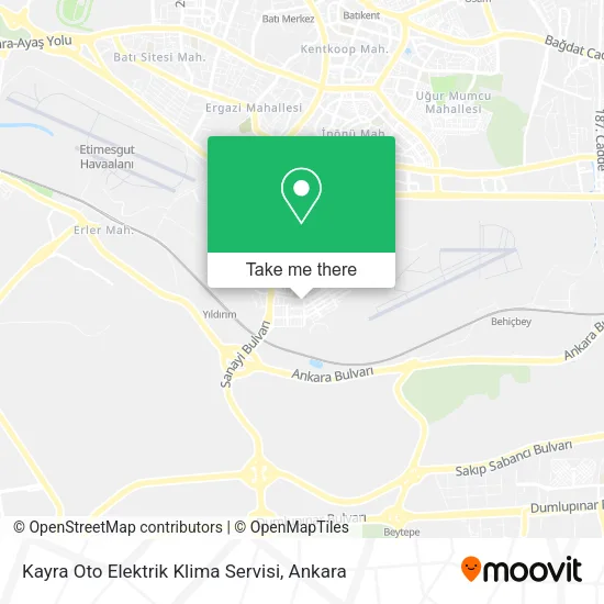 Kayra Oto Elektrik Klima Servisi map