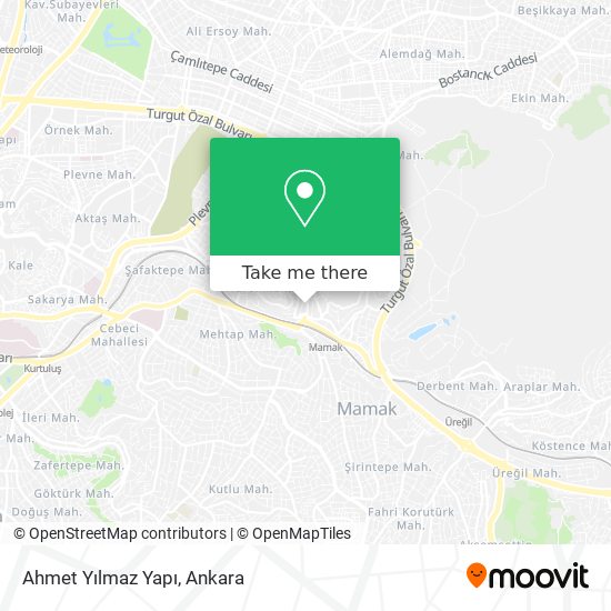Ahmet Yılmaz Yapı map