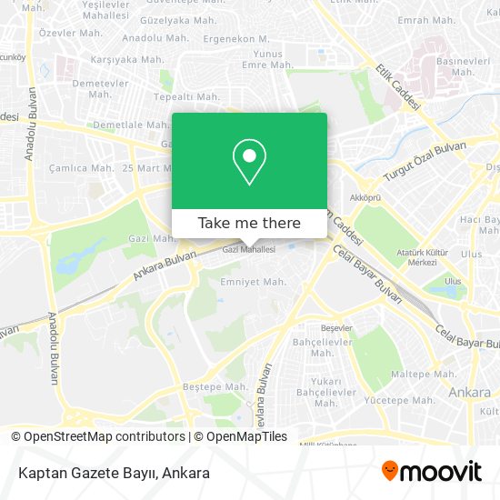 Kaptan Gazete Bayıı map