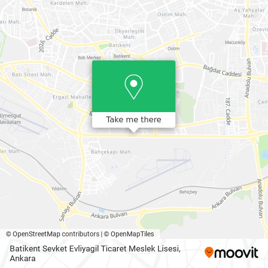 Batikent Sevket Evliyagil Ticaret Meslek Lisesi map