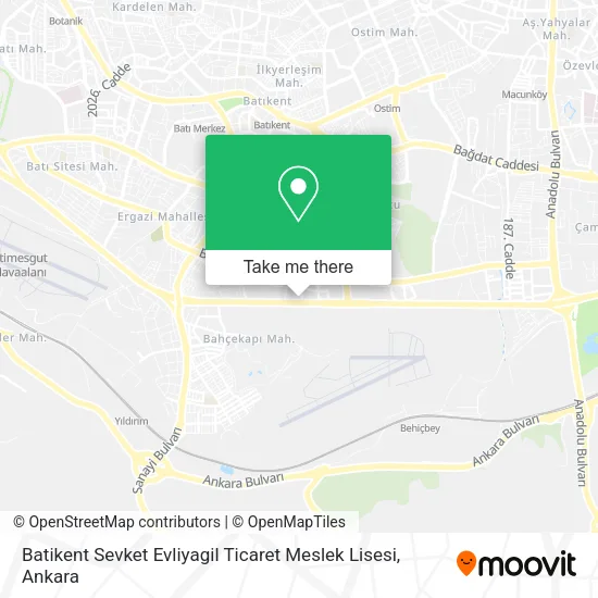 Batikent Sevket Evliyagil Ticaret Meslek Lisesi map