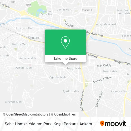 Şehit Hamza Yıldırım Parkı Koşu Parkuru map