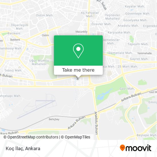 Koç İlaç map