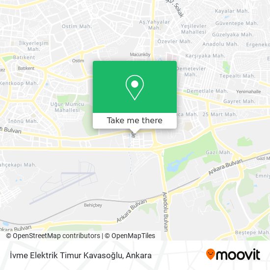 İvme Elektrik Timur Kavasoğlu map