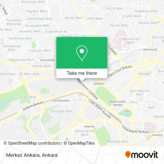 Merkez Ankara map
