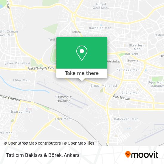 Tatlıcım Baklava & Börek map