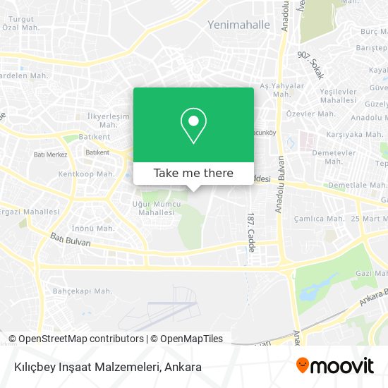 Kılıçbey Inşaat Malzemeleri map