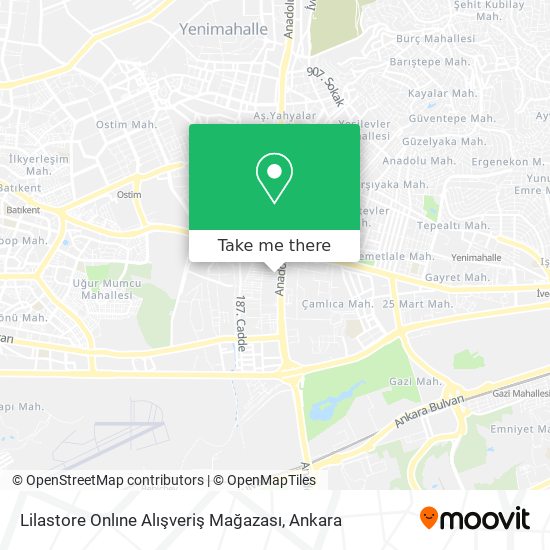 Lilastore Onlıne Alışveriş Mağazası map