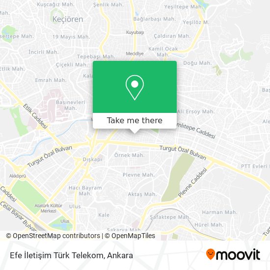 Efe İletişim Türk Telekom map