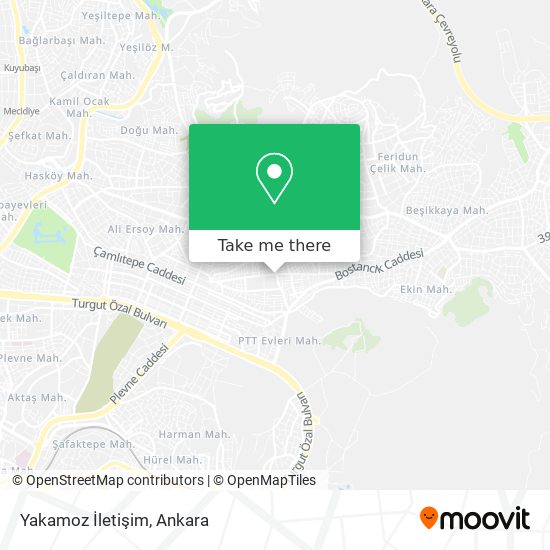 Yakamoz İletişim map