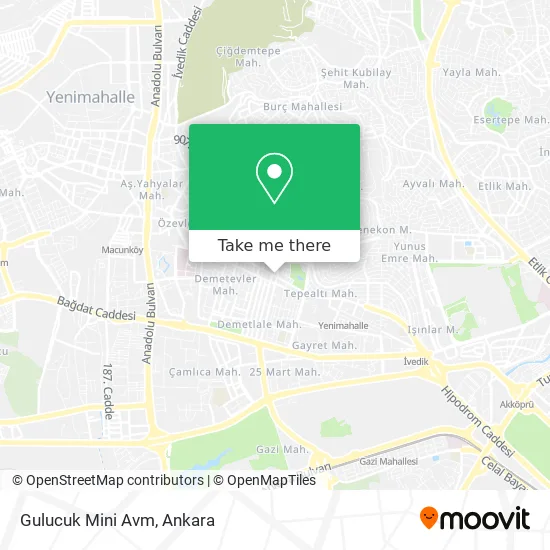 Gulucuk Mini Avm map