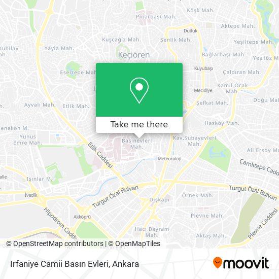 Irfaniye Camii Basın Evleri map