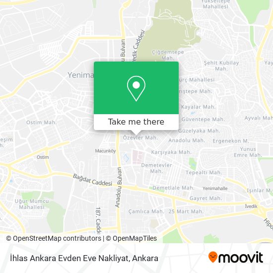 İhlas Ankara Evden Eve Nakliyat map