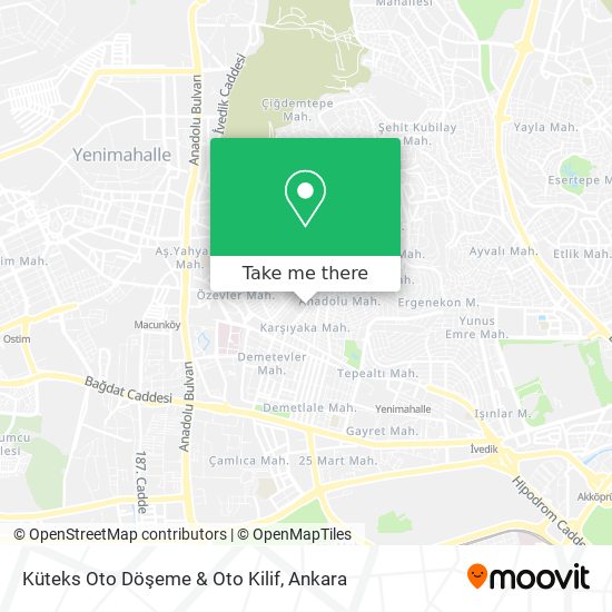 Küteks Oto Döşeme & Oto Kilif map