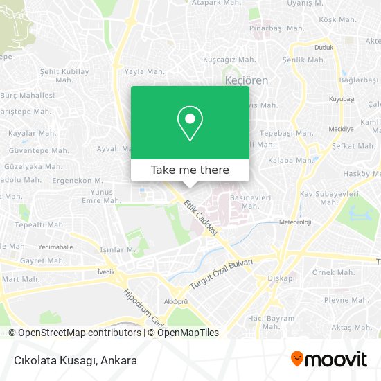 Cıkolata Kusagı map