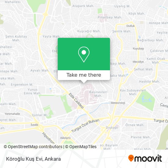 Köroğlu Kuş Evi map