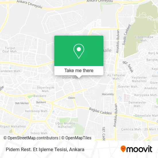 Pidem Rest. Et Işleme Tesisi map