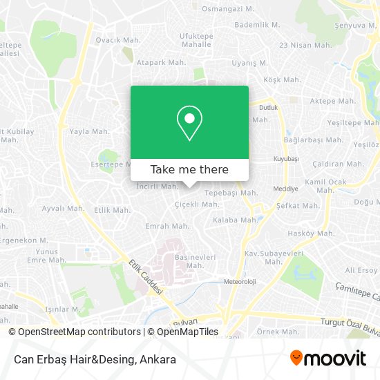 Can Erbaş Hair&Desing map