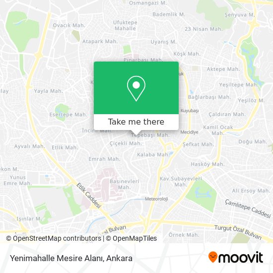 Yenimahalle Mesire Alanı map