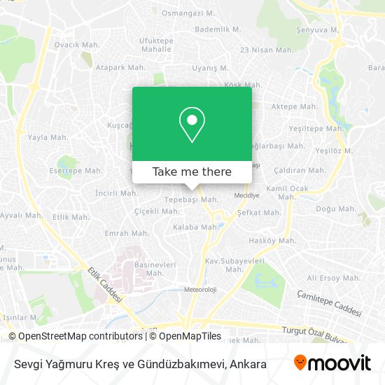 Sevgi Yağmuru Kreş ve Gündüzbakımevi map