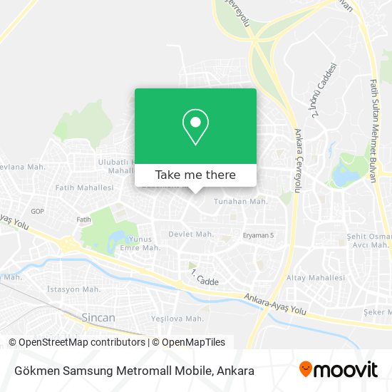Gökmen Samsung Metromall Mobile map