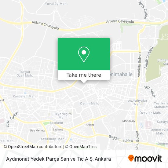 Aydınonat Yedek Parça San ve Tic A Ş map
